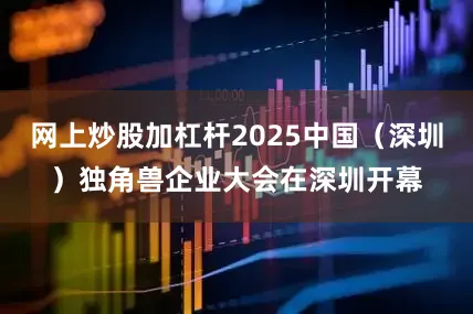 网上炒股加杠杆2025中国（深圳）独角兽企业大会在深圳开幕