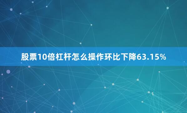 股票10倍杠杆怎么操作环比下降63.15%