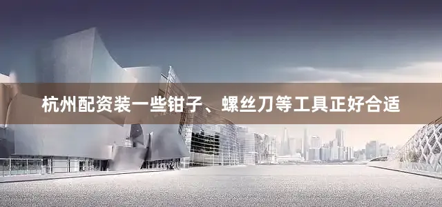 杭州配资装一些钳子、螺丝刀等工具正好合适