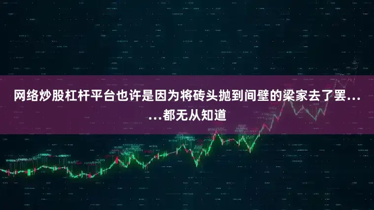 网络炒股杠杆平台也许是因为将砖头抛到间壁的梁家去了罢……都无从知道